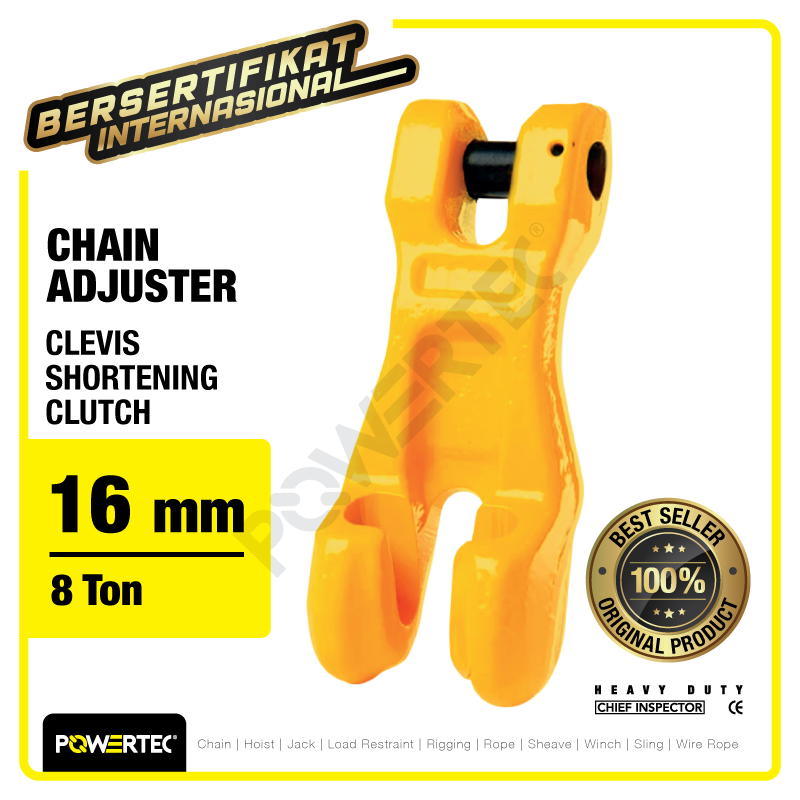Clevis Shortening Clutch 16mm – 8 Ton POWERTEC