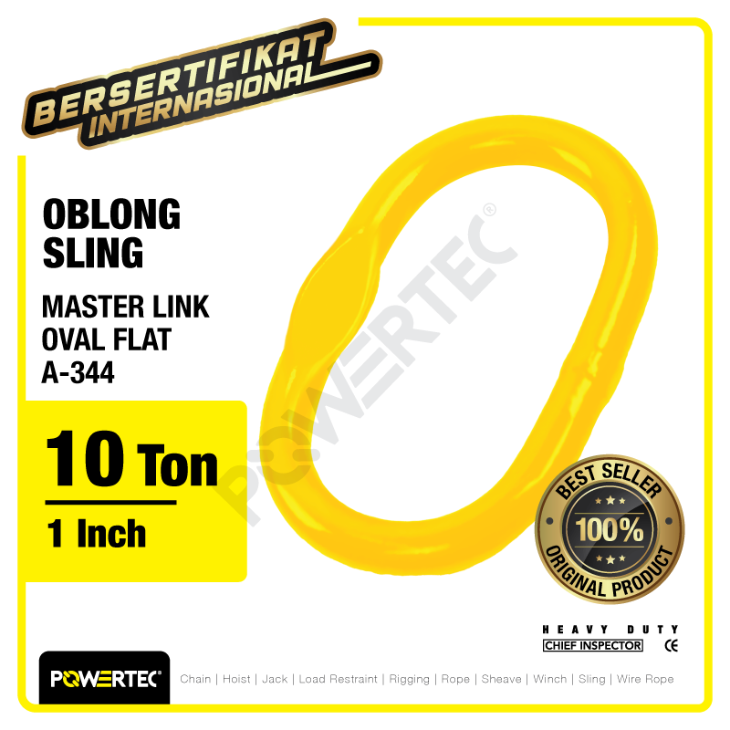 Master Link Oval Flat A-344 1″ POWERTEC