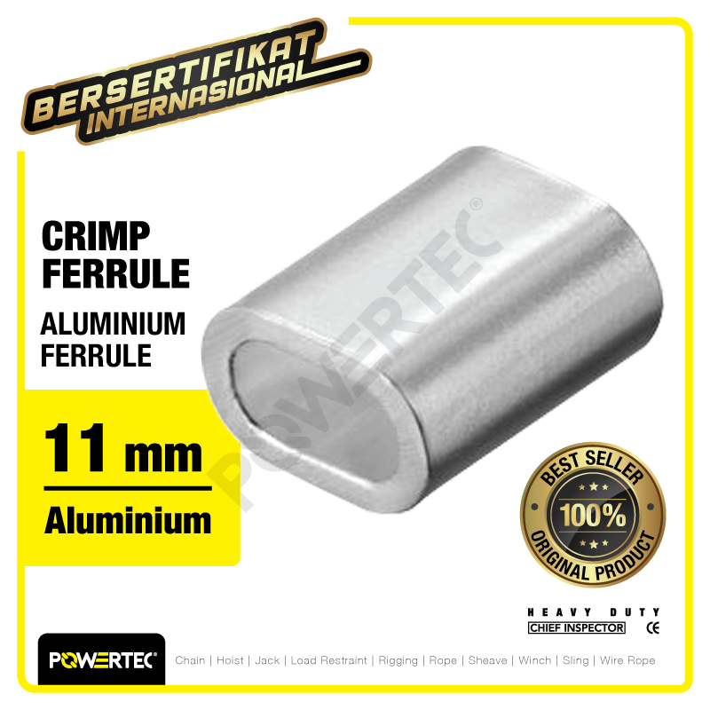 Aluminium Ferrule / Crimp Ferrule 11mm POWERTEC