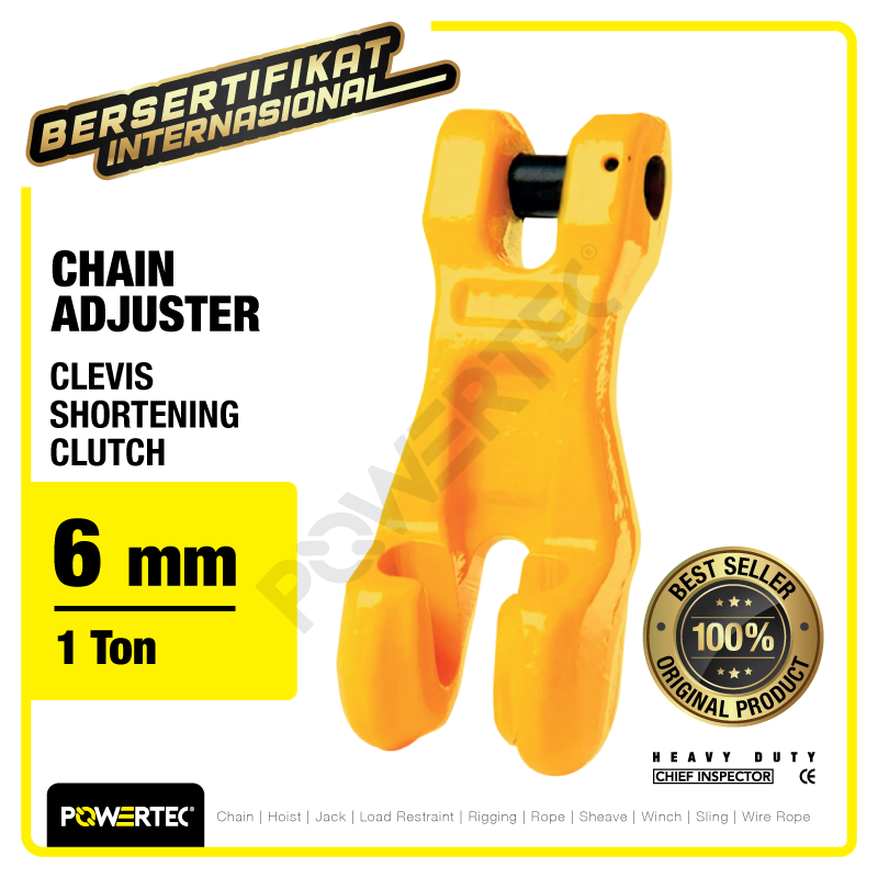 Clevis Shortening Clutch 6mm – 1 Ton POWERTEC