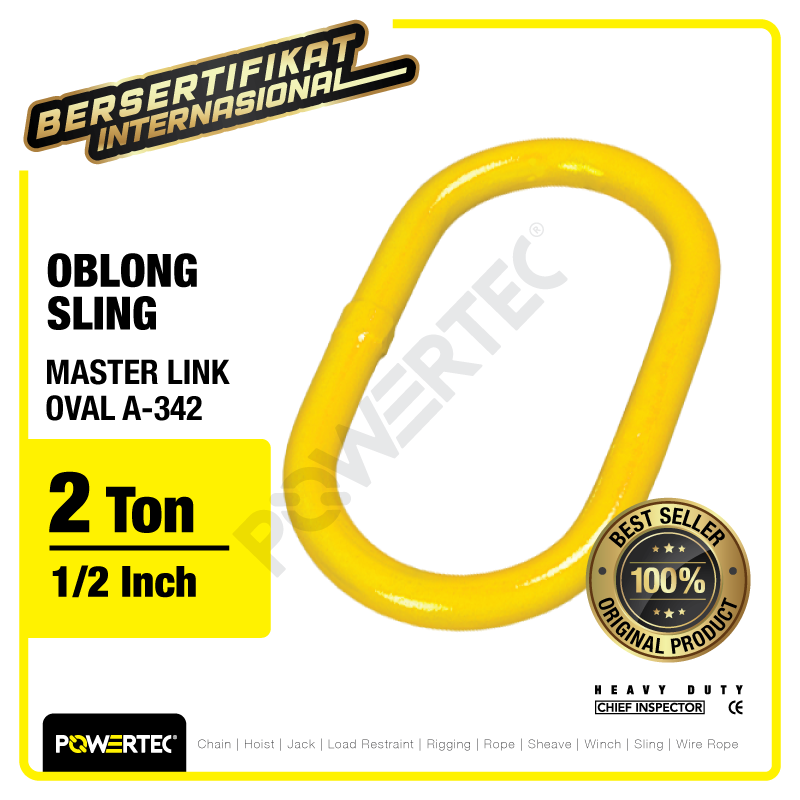 Master Link Oval A-342 2.2 Ton – 1/2″ POWERTEC
