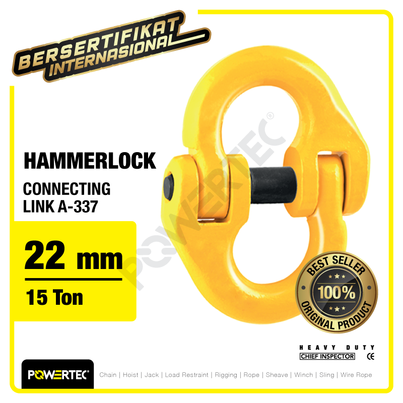 Connecting Link / Hammerlock A-337 22mm – 15 Ton – 7/8″ POWERTEC