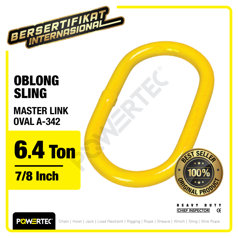 Master Link Oval A-342 6.9 Ton – 7/8″ POWERTEC